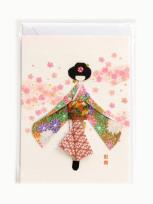 Opakowanie Karnet FGC-05 Lalka w kimono z papieru Chiyogami