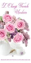 Opakowanie Karnet Flowers Urodziny wzór nr 9