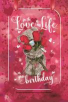 Opakowanie Karnet holograficzny 3D - For the love of my life