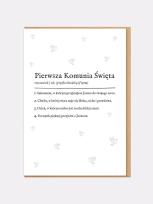 Opakowanie Karnet komunia