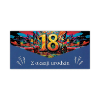 Opakowanie Karnet-koperta Urodziny 18