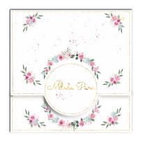 Opakowanie Karnet KW koperta z kółkiem Ślub Gipsówka