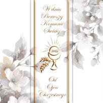 Opakowanie Karnet KW Premium I Komunia od Ojca Chrzestnego