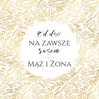 Opakowanie Karnet KWD z bilecikiem HS Ślub Złoty