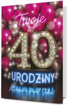 Opakowanie Karnet Mega Urodziny 40