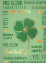 Opakowanie Karnet mini B8 Duża koniczyna