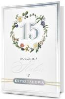 Opakowanie Karnet Rocznica ślubu 15