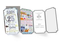 Opakowanie Karnet Rocznica ślubu 25