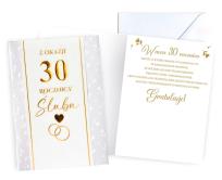 Opakowanie Karnet Rocznica ślubu 30