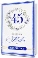 Opakowanie Karnet Rocznica ślubu 45