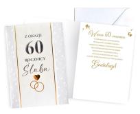 Opakowanie Karnet Rocznica ślubu 60