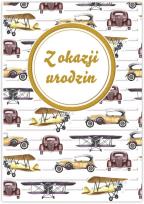 Opakowanie Karnet Silver urodziny męskie