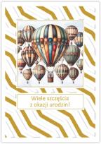 Opakowanie Karnet Silver urodziny męskie