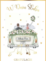 Opakowanie Karnet Ślub