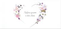 Opakowanie Karnet Ślub DL S70 - Serce