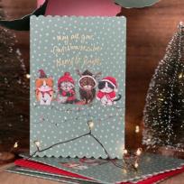 Opakowanie Karnet Święta Świąteczne koty