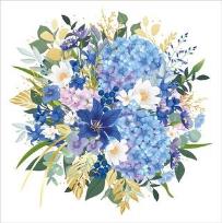 Opakowanie Karnet Uniwersalny - Blue Flowers