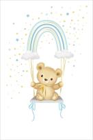Opakowanie Karnet Uniwersalny - Blue Rainbow Teddy