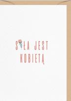 Opakowanie Karnet uniwersalny Dnia Kobiet - Siła jest kobietą