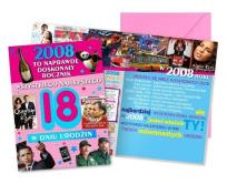Opakowanie Karnet Urodziny 18