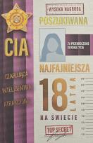 Opakowanie Karnet Urodziny 18 dziewczyna poszukiwana