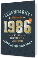 Opakowanie Karnet Urodziny 40