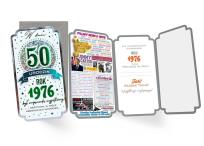 Opakowanie Karnet Urodziny 50