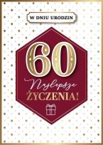 Opakowanie Karnet Urodziny 60