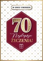 Opakowanie Karnet Urodziny 70