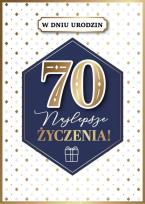 Opakowanie Karnet Urodziny 70