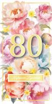 Opakowanie Karnet Urodziny 80