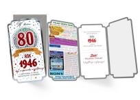 Opakowanie Karnet Urodziny 80