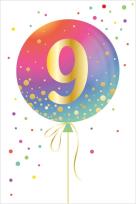Opakowanie Karnet Urodziny - Age Balloon 9