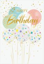 Opakowanie Karnet Urodziny - Big Pastel B-Day Balloons