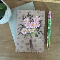 Opakowanie Karnet Urodziny Bukiet kwiatów