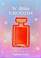 Opakowanie Karnet Urodziny Cekiny