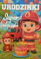Opakowanie Karnet Urodziny chłopiec strażak