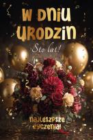 Opakowanie Karnet Urodziny grający