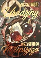 Opakowanie Karnet Urodziny męskie whisky