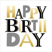 Opakowanie Karnet Urodziny - Monochrome Birthday