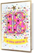 Opakowanie Karnet Urodziny Osiemnastka