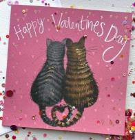 Opakowanie Karnet Walentynki SPRS59 Zakochane koty