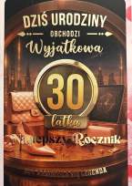 Opakowanie Karnet z wymiennymi rocznikami 30 damska