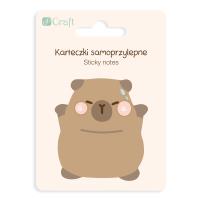 Opakowanie Karteczki samoprzylepne Kapibara Happy 6,2x6 cm 30k.