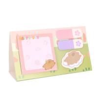 Opakowanie Karteczki samoprzylepne Kapibara z kwiatkiem