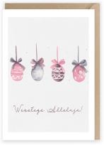 Opakowanie Kartka okolicznościowa Cztery pisanki, eko K094