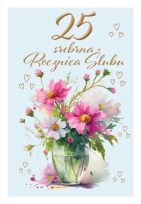 Opakowanie Kartka okolicznościowa Rocznica ślubu 25