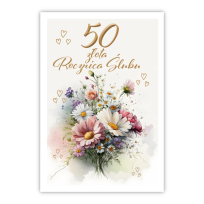 Opakowanie Kartka okolicznościowa Rocznica ślubu 50