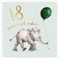 Opakowanie Kartka okolicznościowa Urodziny 18