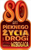 Opakowanie Kartka okolicznościowa Urodziny 80